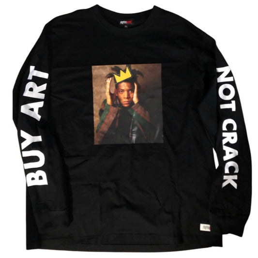 Basquiat "Buy Art not crack" long sleeve Tee