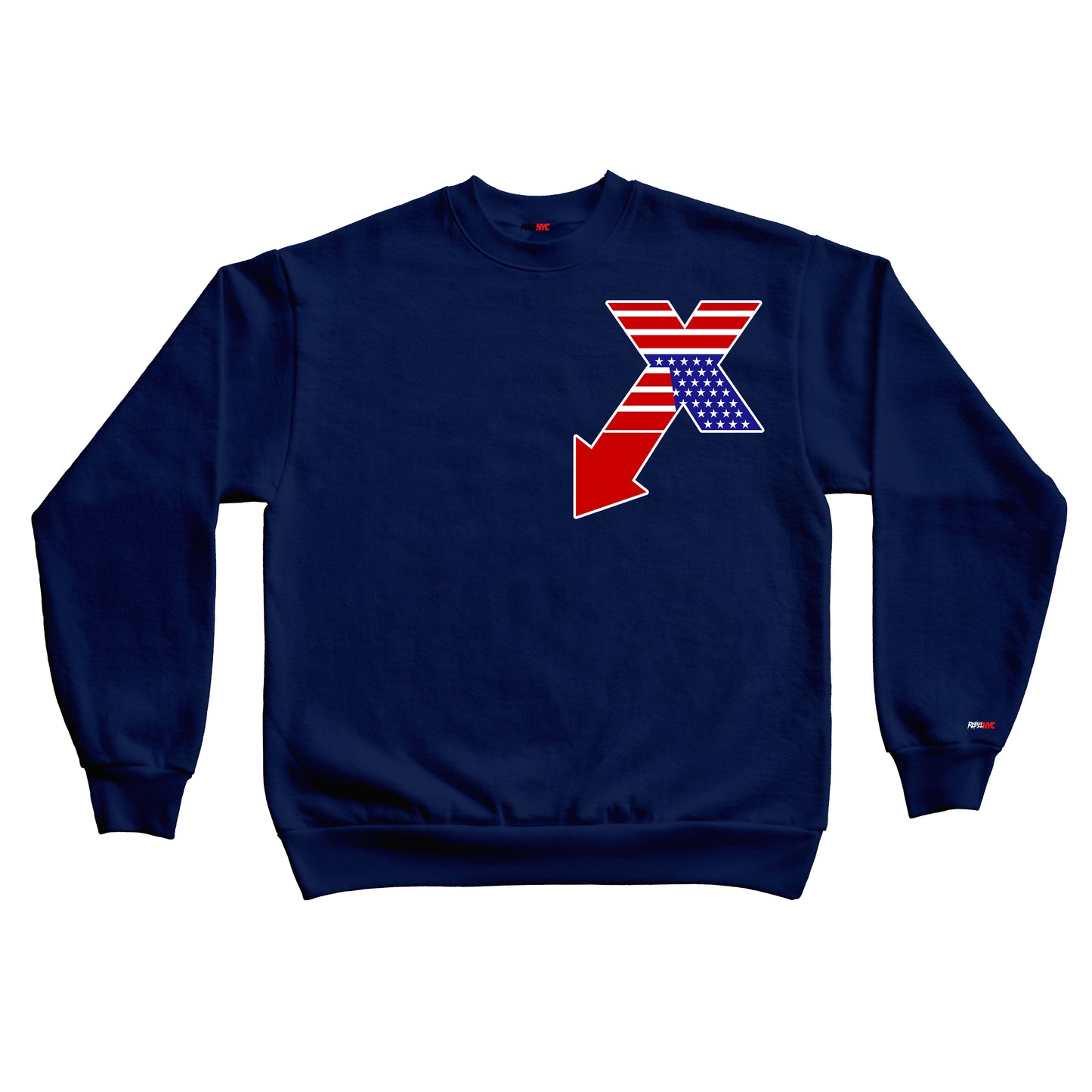 NEW American X Flag Crewneck